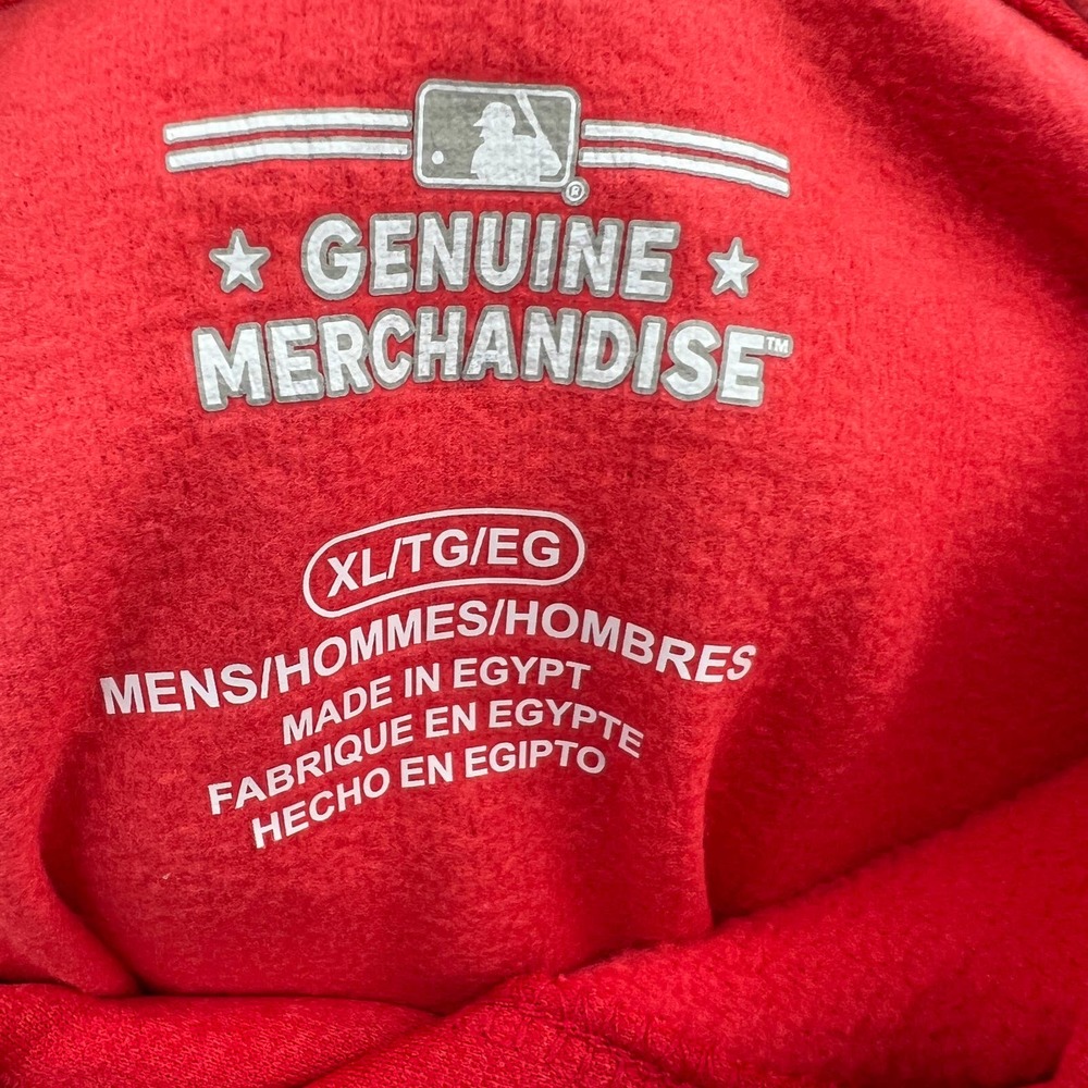 MLB Genuine Merchandise Men's Angels Hooded Sweatshirt in Red Size XL - Picture 3 of 4